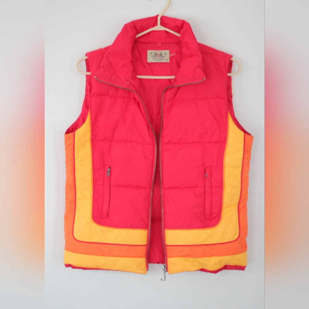 AMAZING and RARE 2000s Does 70s Juicy Couture Puffer Vest With Detachable Collar - Picture 2 of 7